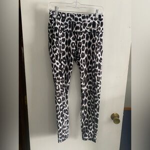 Monochrome Animal Print Leggings